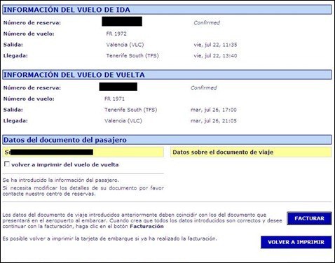 Vuelos Ryanair cancelar vuelos